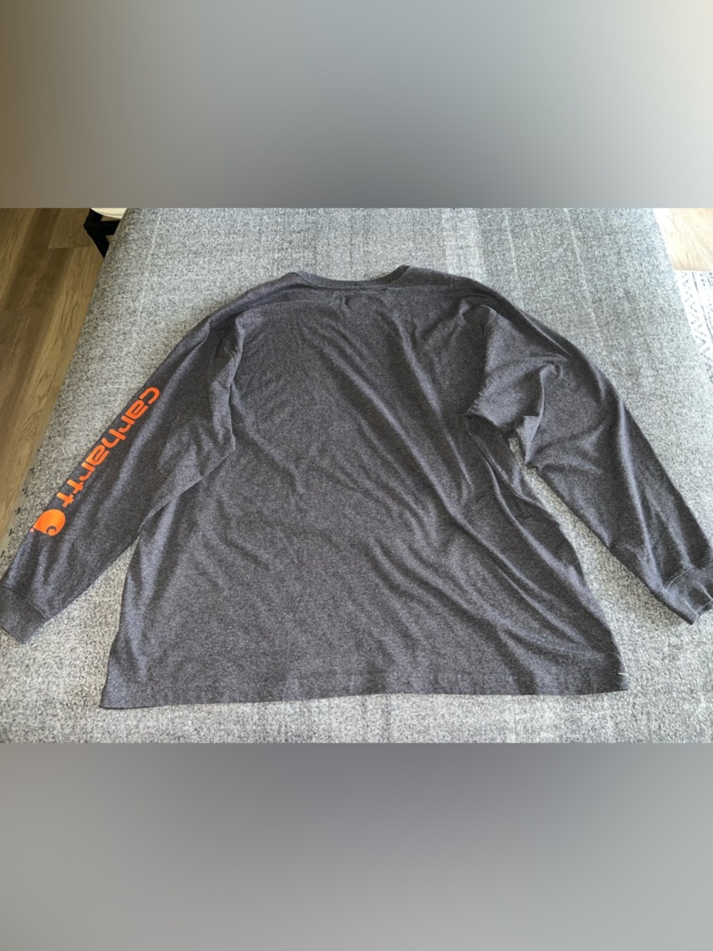 Carhartt Men’s Loose Fit Heavyweight Long Sleeve Work Logo Graphic Tshirt 4XL - Picture 5 of 5